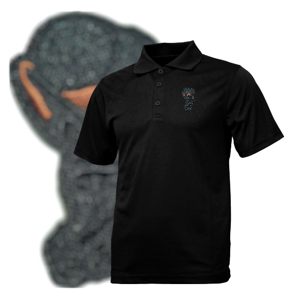 Golfer Bro Youth 4.5oz Performance Polo (BLACK)