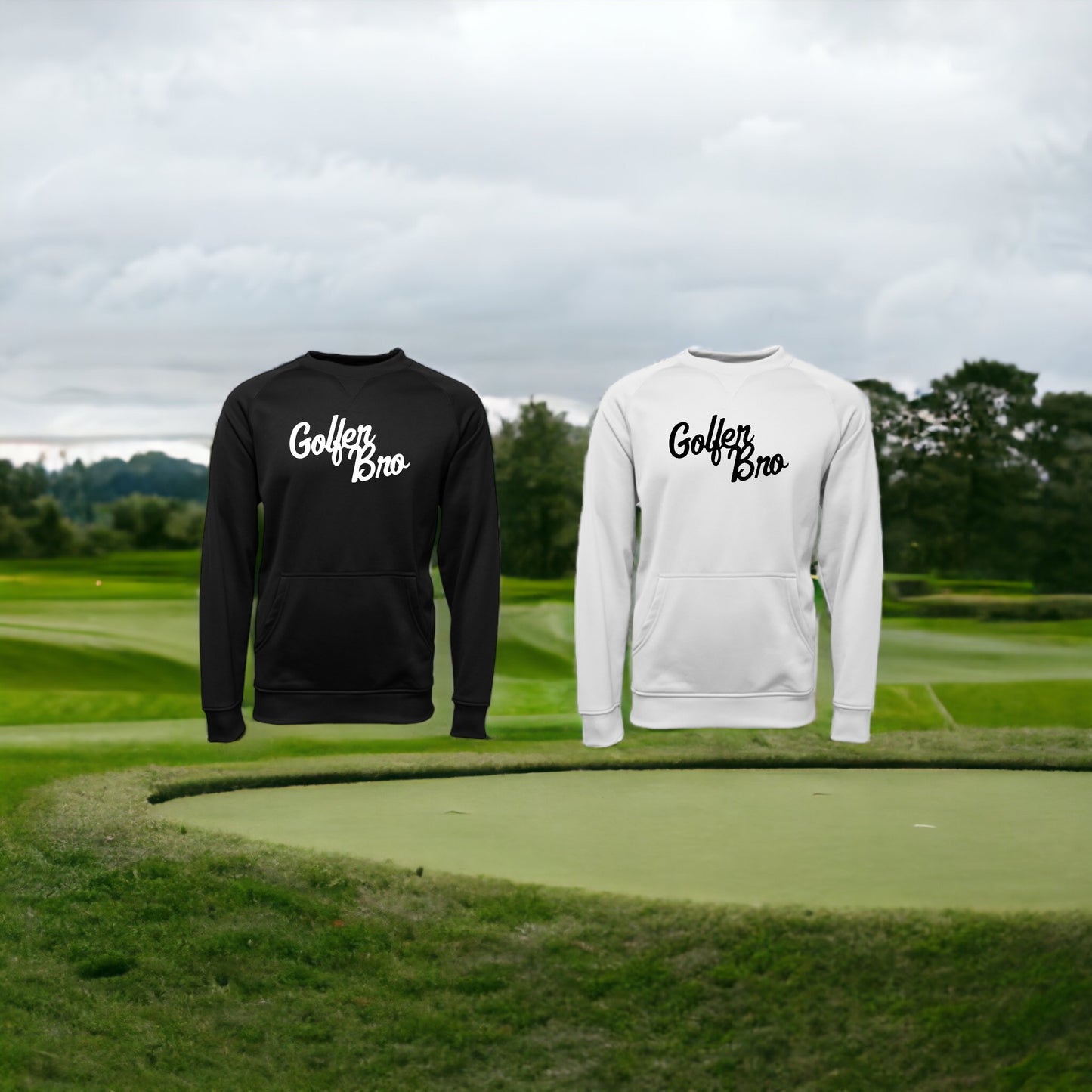 Golfer Bro Performance Crewneck Sweatshirt