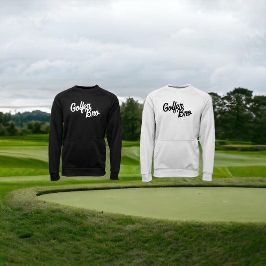 Golfer Bro Performance Crewneck Sweatshirt