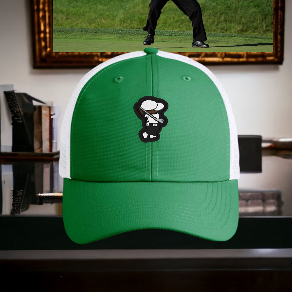 Golfer Bro (PVC Logo) Low Profile Performance Mesh Cap