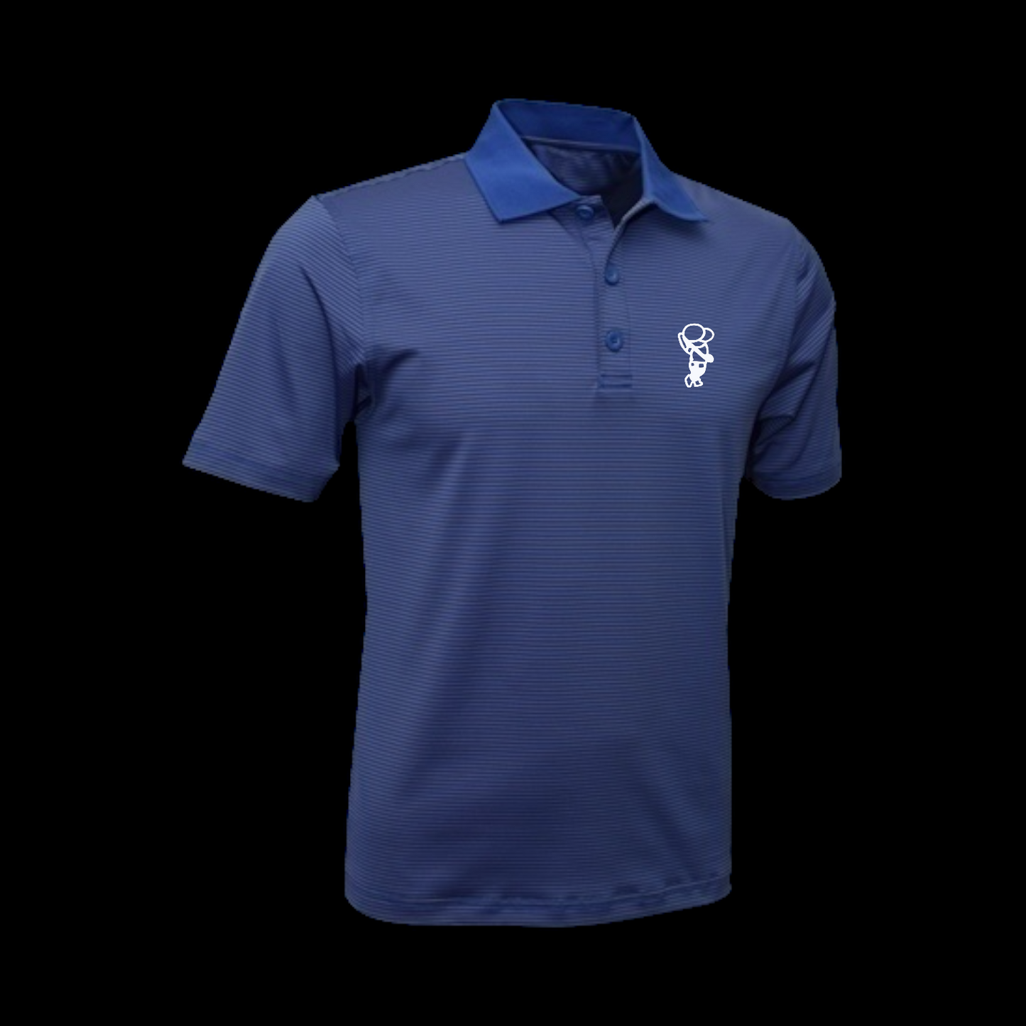 Golfer Bro Striped Polyester & Spandex Polo