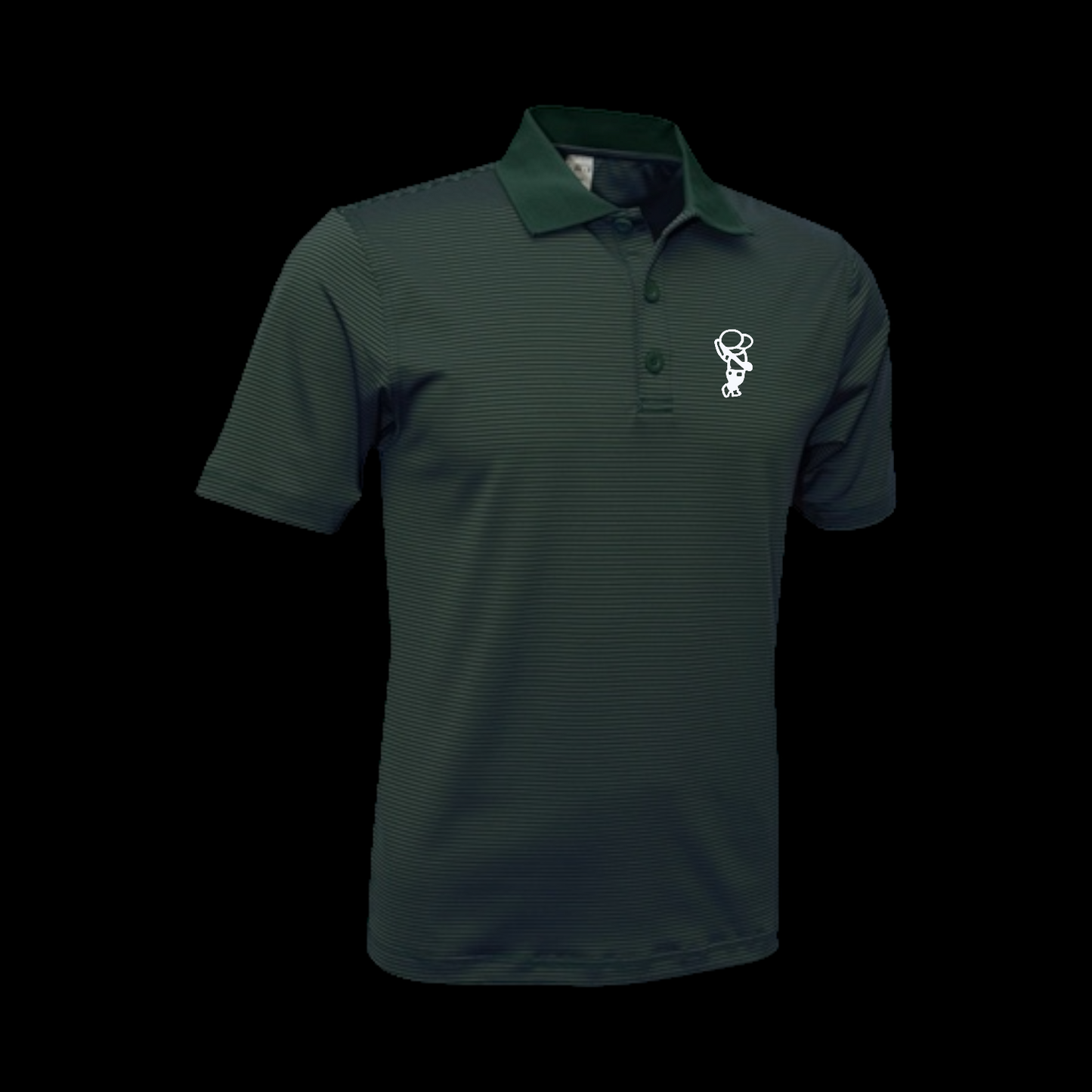 Golfer Bro Striped Polyester & Spandex Polo