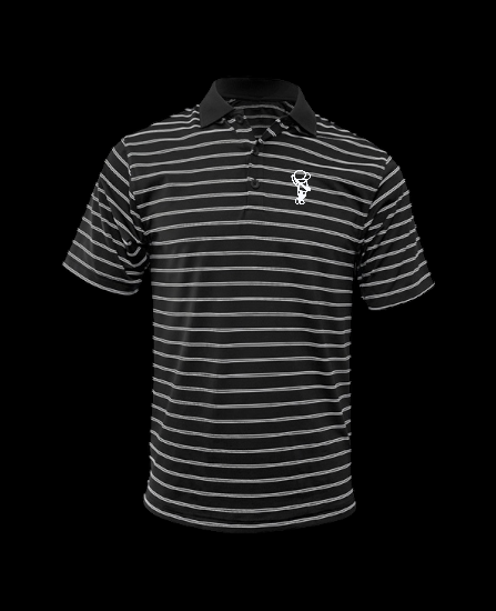 Golfer Bro Striped Polyester & Spandex Polo