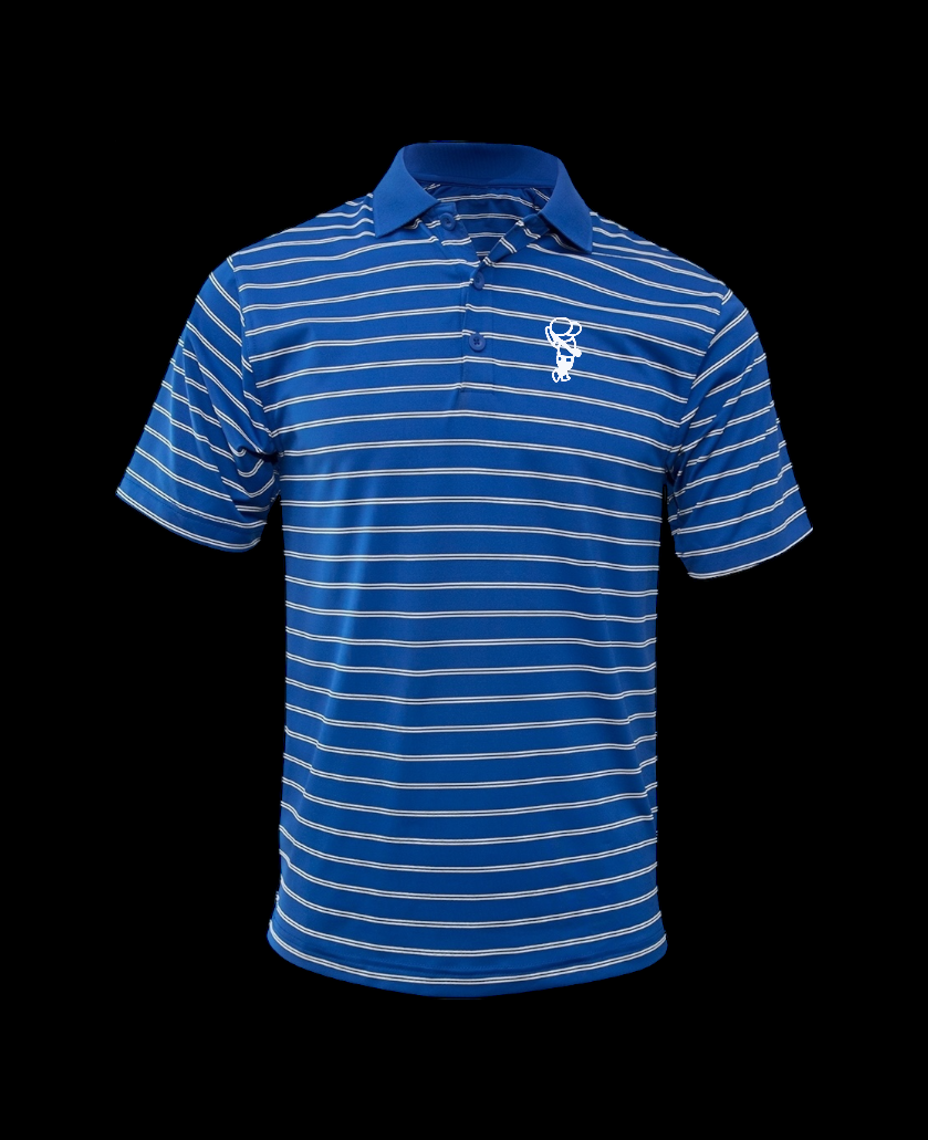 Golfer Bro Striped Polyester & Spandex Polo