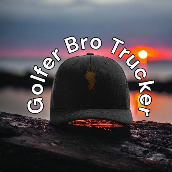 Golfer Bro Trucker (Black)