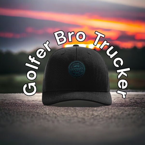 Golfer Bro Trucker (Black)