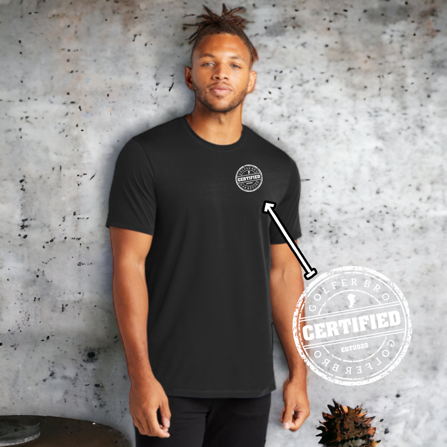 Golfer Bro "Certified" Stretch Tee