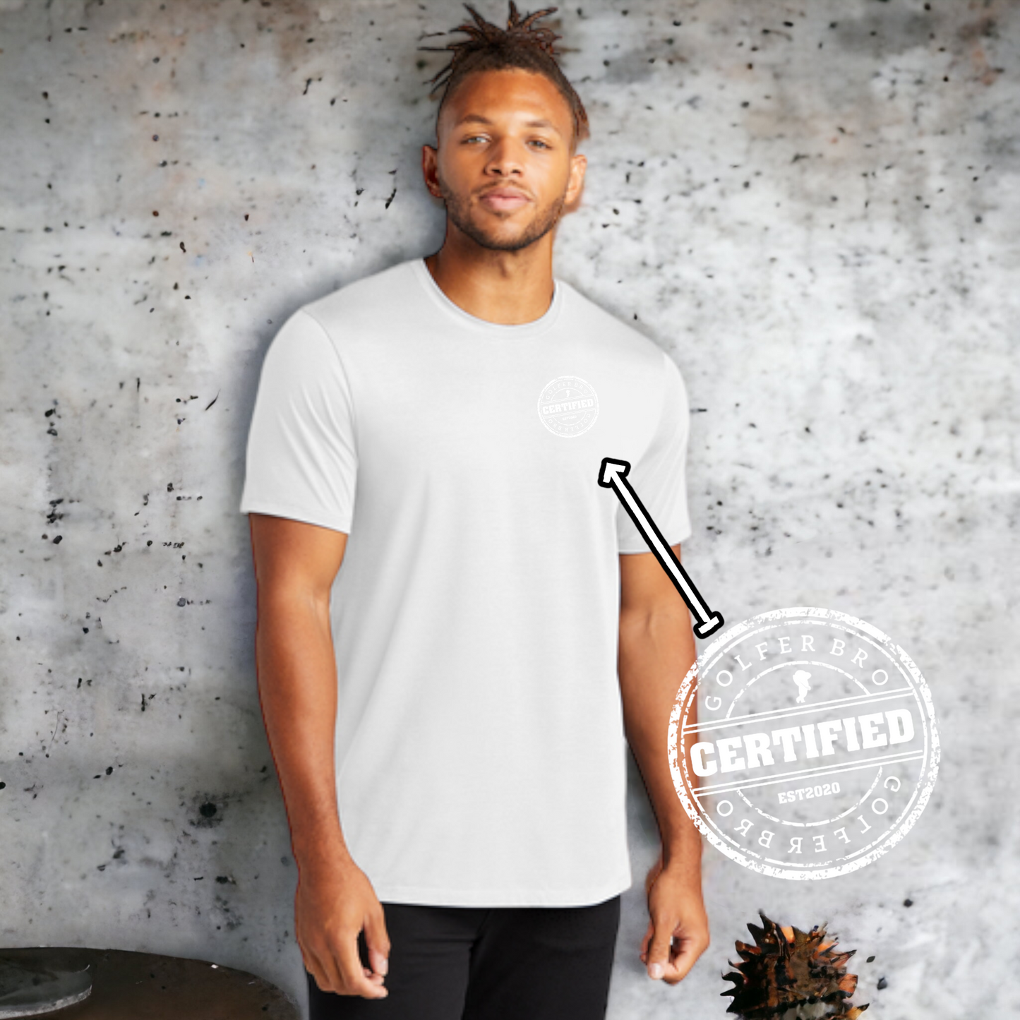 Golfer Bro "Certified" Stretch Tee