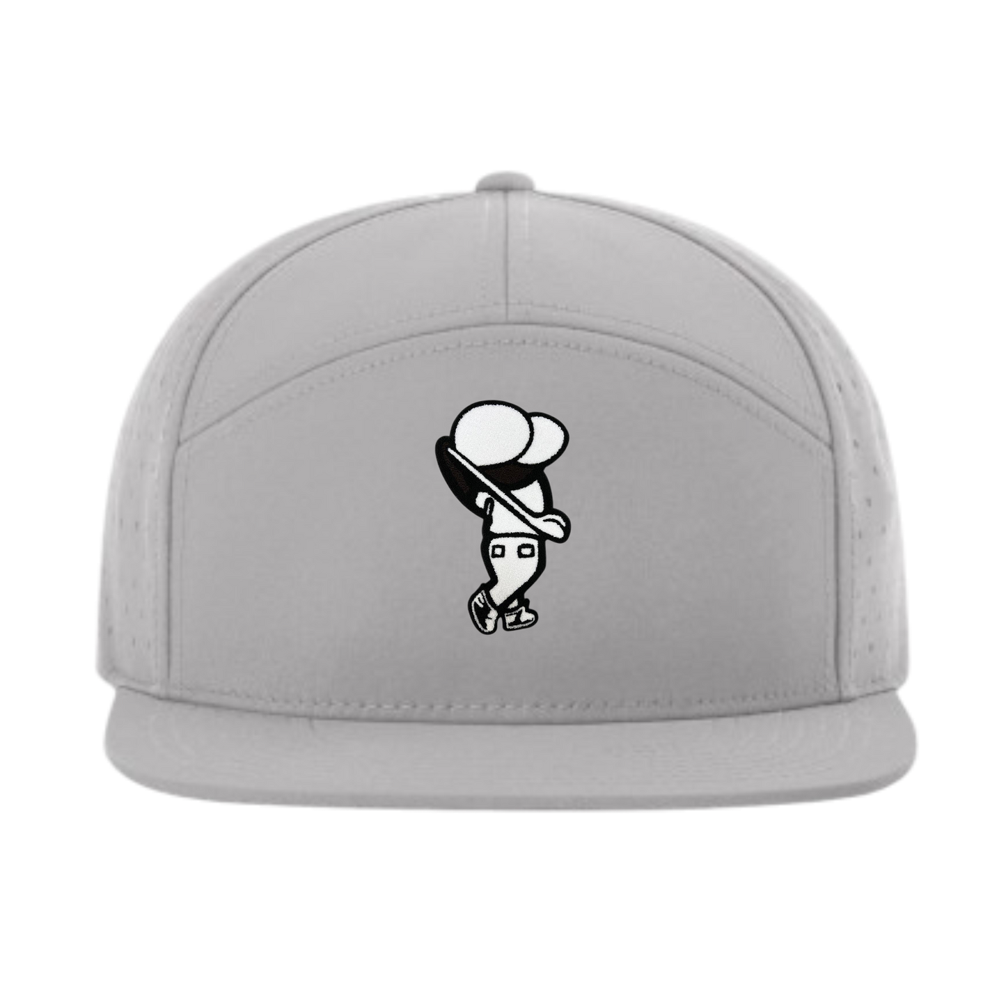 Golfer Bro 7 Panel Snapback (WHITE)