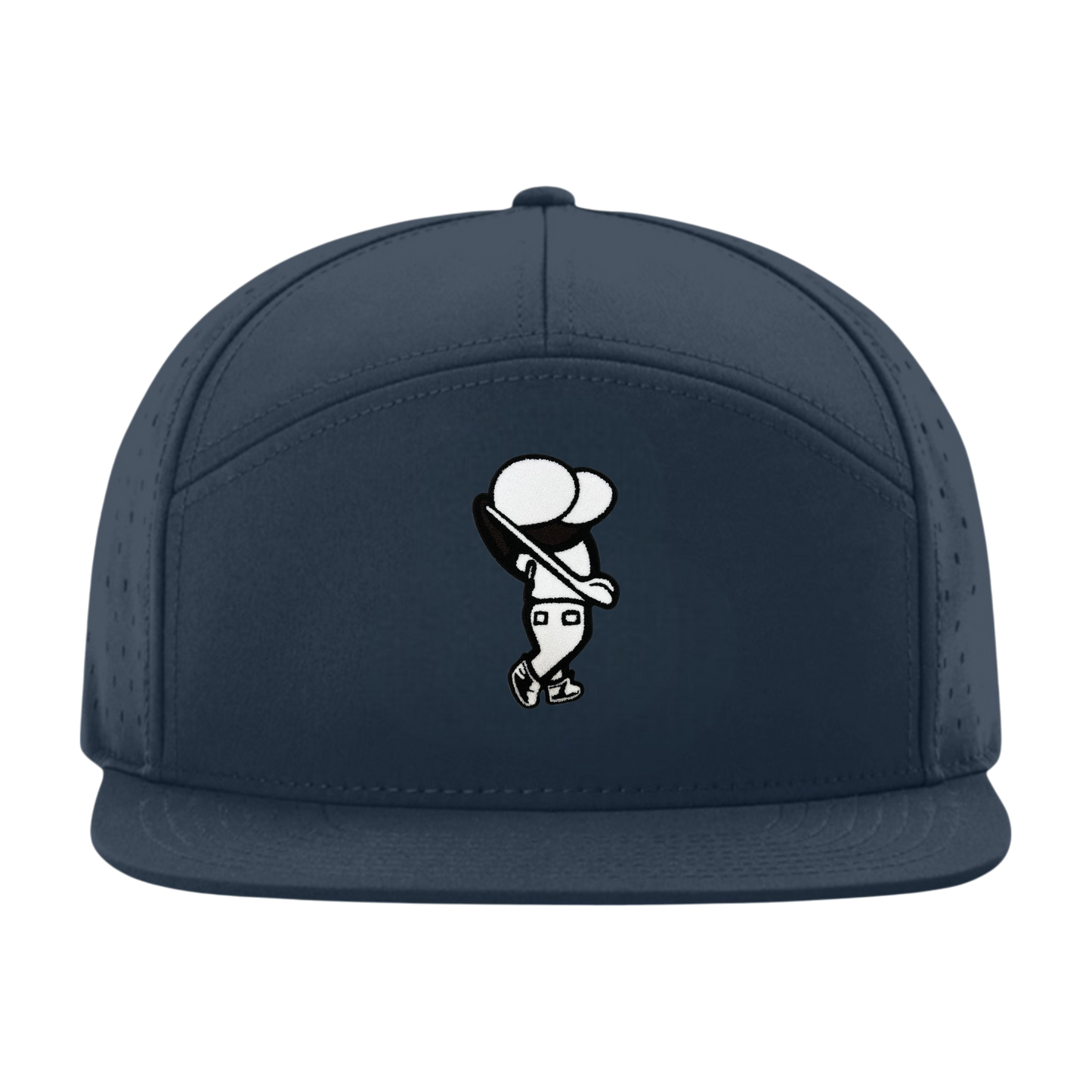 Golfer Bro 7 Panel Snapback (WHITE)