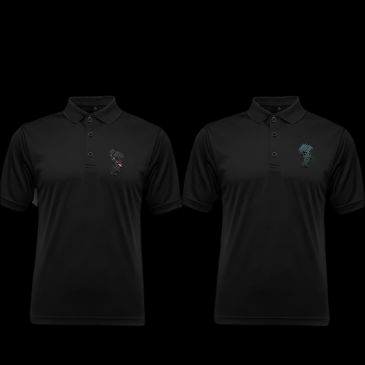 Golfer Bro Youth 4.5oz Performance Polo (BLACK)