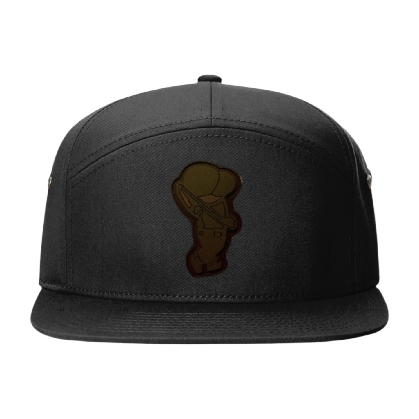 Golfer Bro 7 Panel Snapback (BLACK)