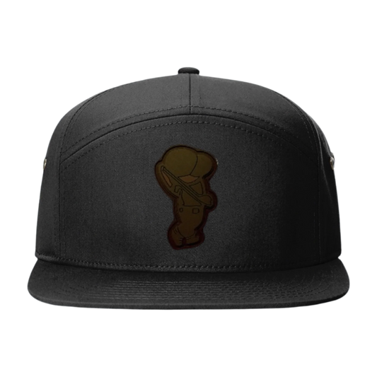 Golfer Bro 7 Panel Snapback (BLACK)