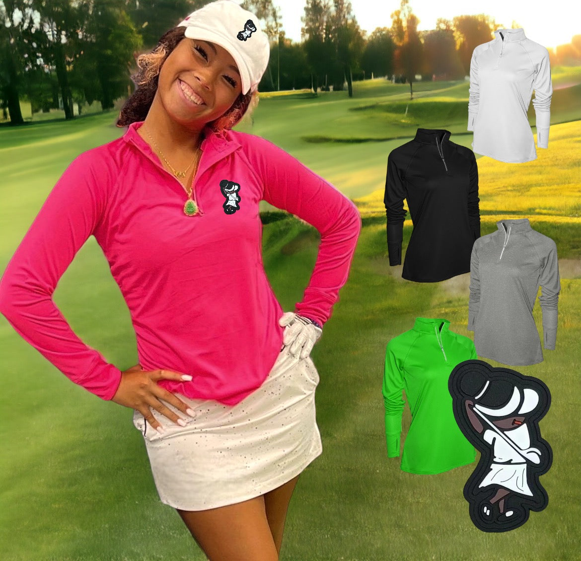 Golfer Girl Performance QTR Zip Pullover