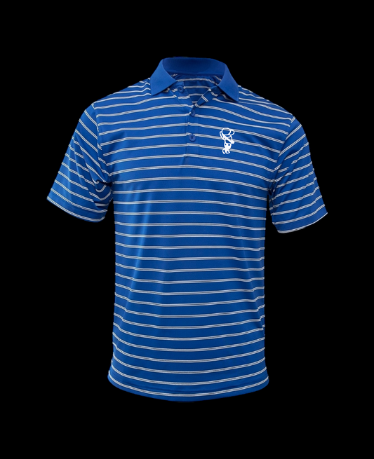 Golfer Bro Striped Polyester & Spandex Polo