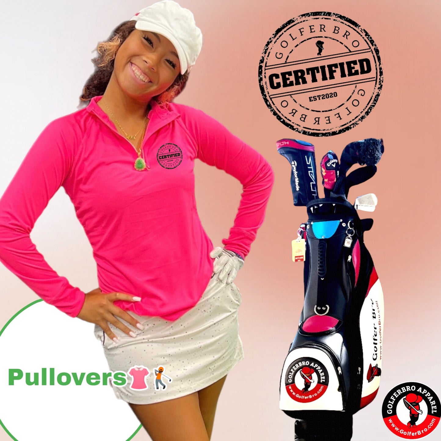 Golfer Bro (Certified) Performance QTR Zip Pullover