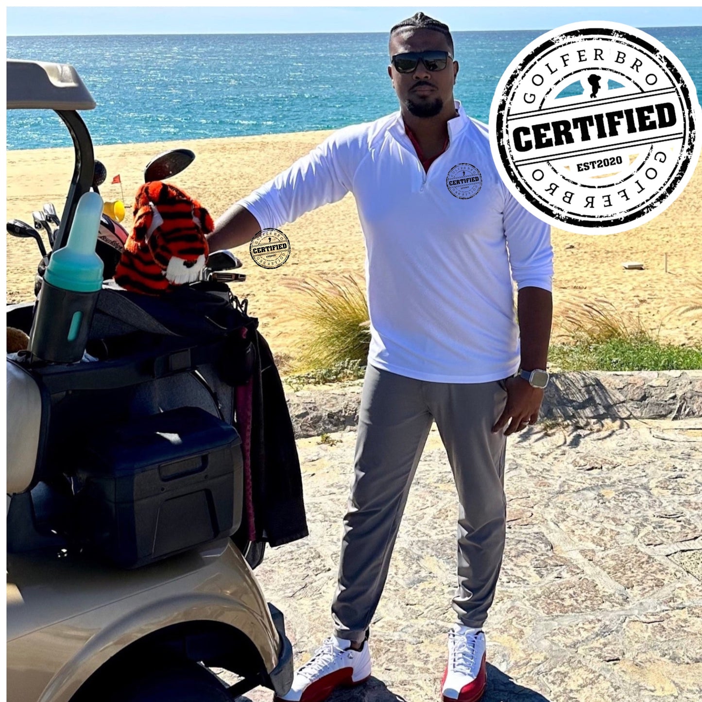 Golfer Bro (Certified) Performance QTR Zip Pullover