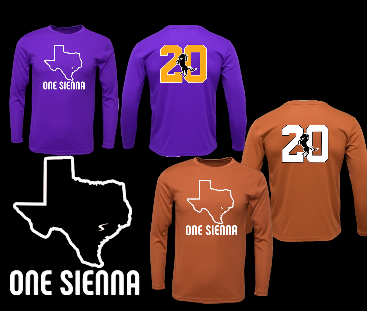 Stallions 'One Sienna' Long Sleeve Moisture Managing Tee