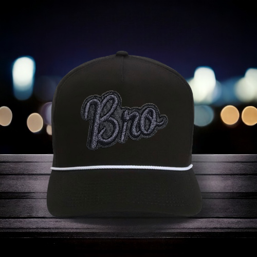 Golfer Bro Structured, five-panel, mid-profile, retro fit with braid