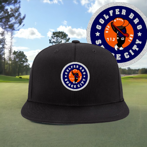 Golfer Bro "Space City" Flat Bill Fitted