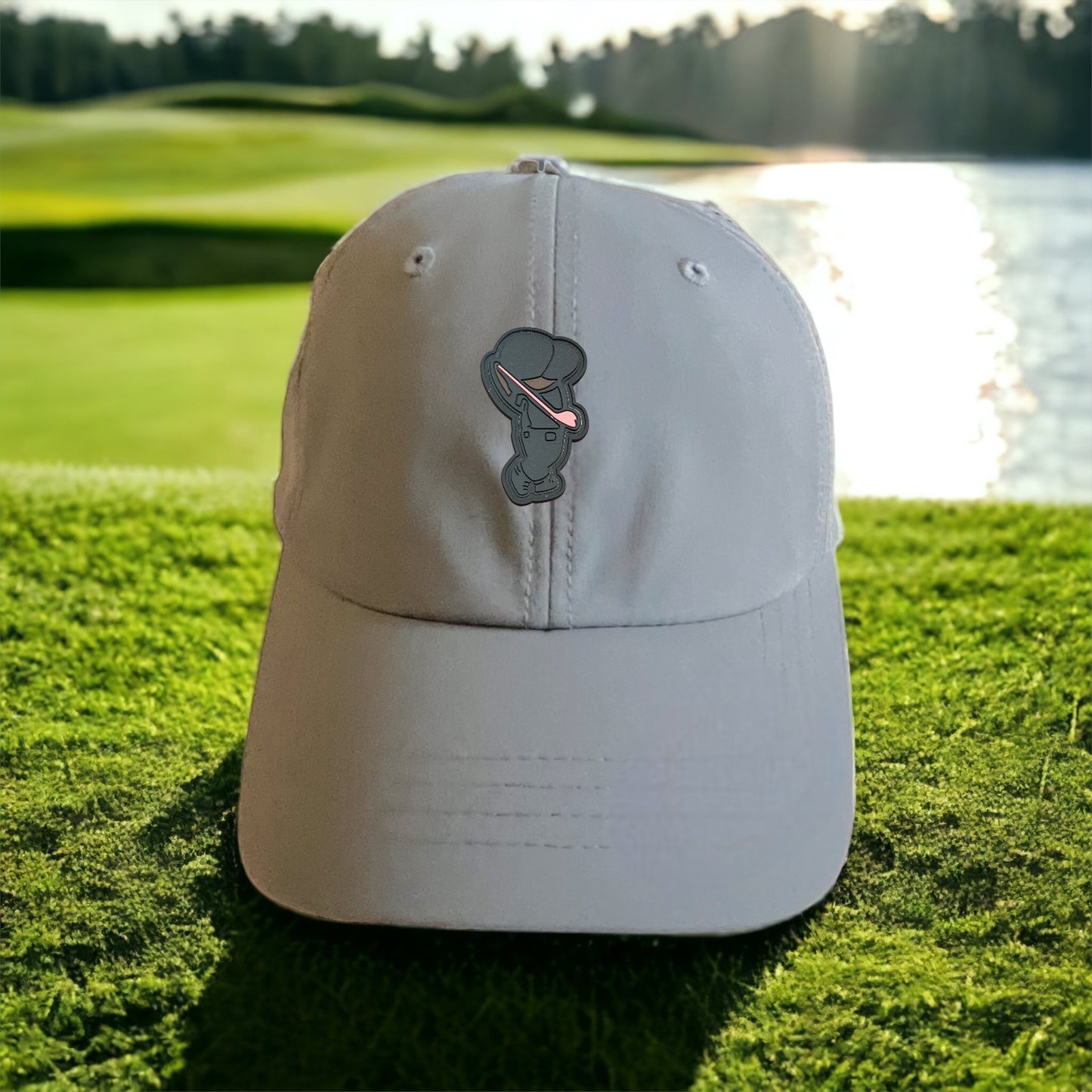 Golfer Bro (PVC Logo) Unstructured Low Profile Performance Cap