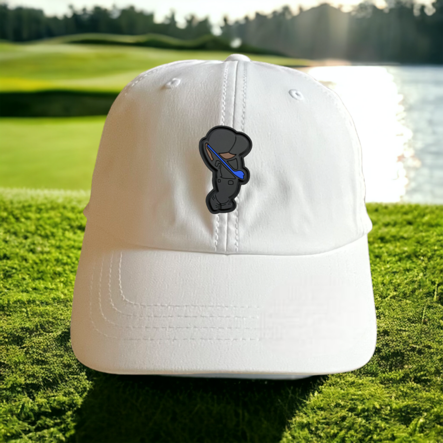 Golfer Bro (PVC Logo) Unstructured Low Profile Performance Cap