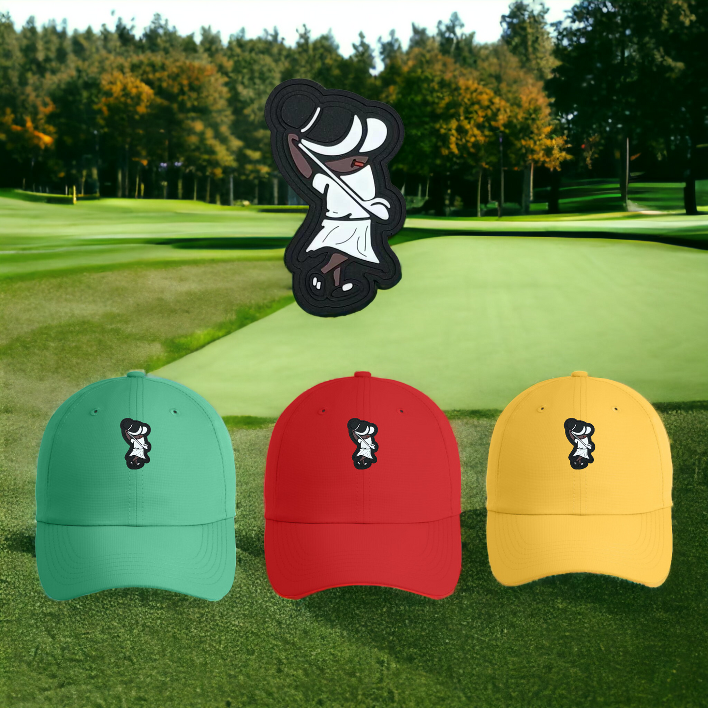 Golfer Girls (PVC LOGO) Low Profile Performance OSFM