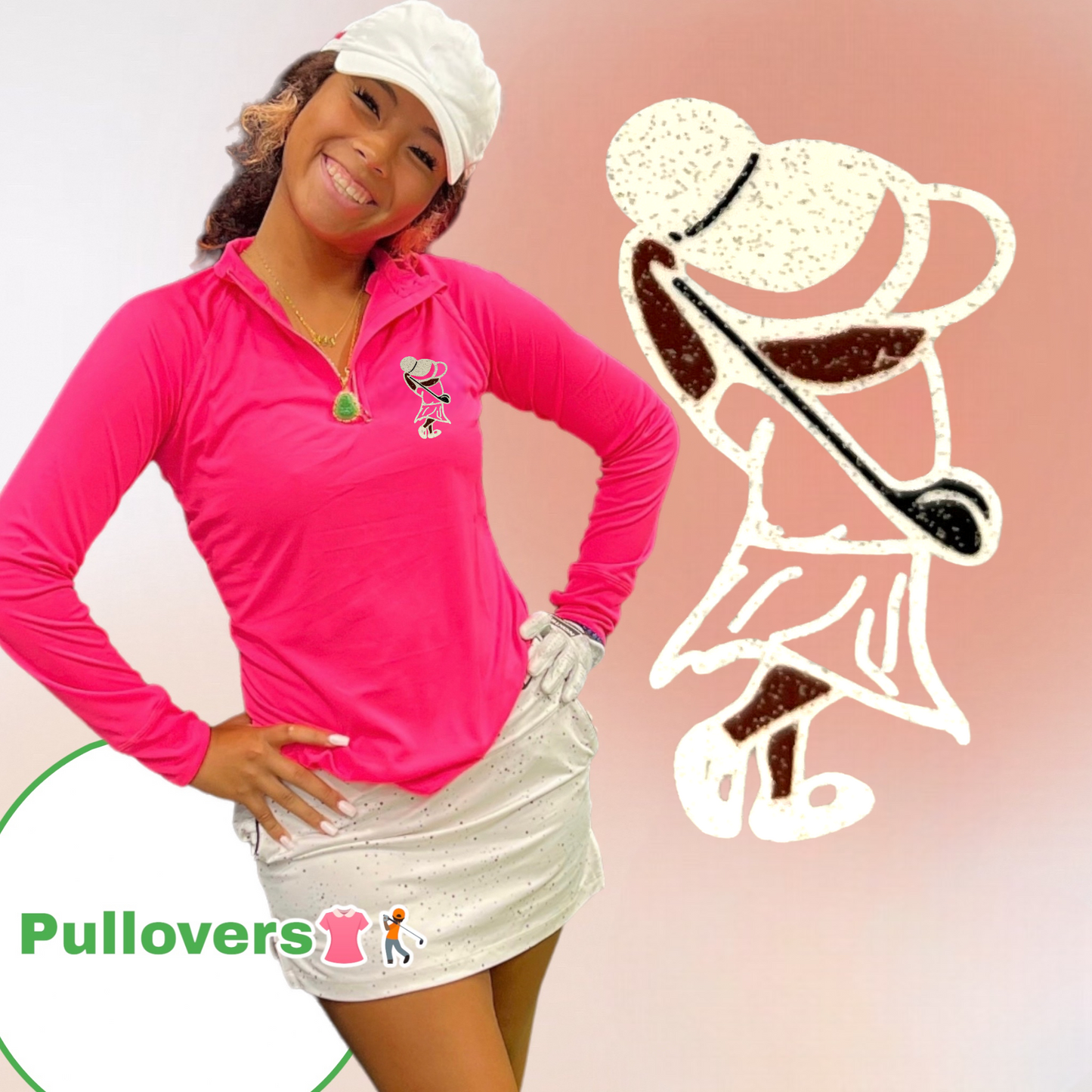 Golfer Girl Performance QTR Zip Pullover